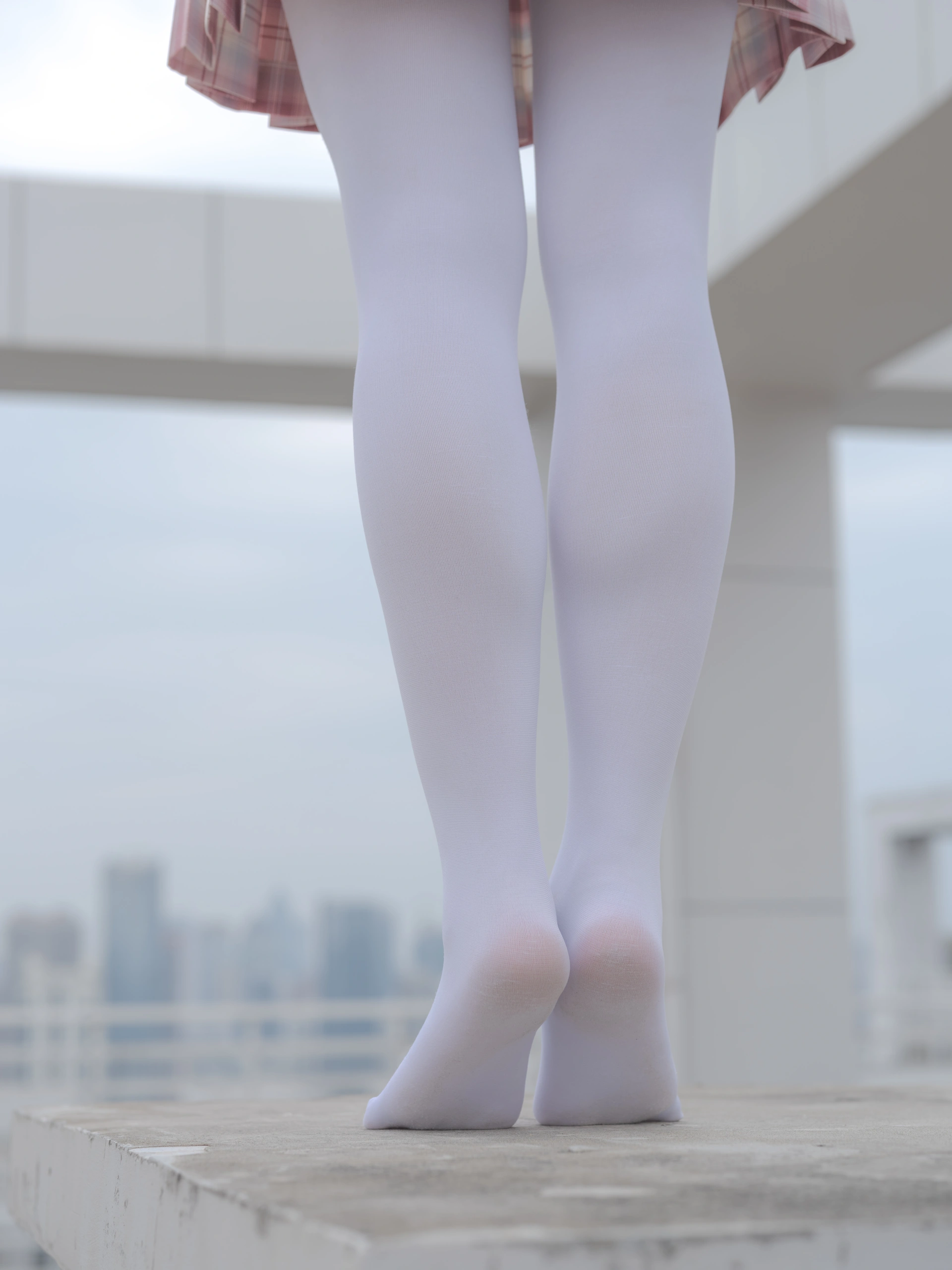 森萝财团写真 – 小圆 试拍 JKJK格子裙插图2